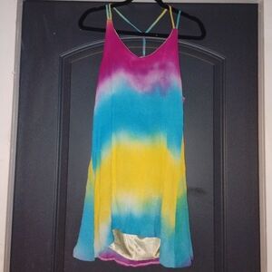 Vibrant Tie-Dye Strappy Dress